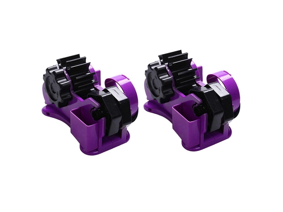 Dispensador de Fita Adesiva Semiautomático Duplo com Cortador Comprimento Fixo 35 Mm para Uso em Escritó Rio, Embalagens e Utensílio GOKOCO