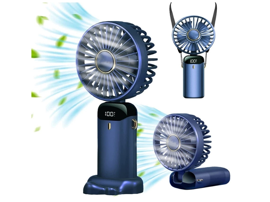 Ventoinha Átil  90° 5000 Mah 5 Velocidades 16-24 Horas Azul*