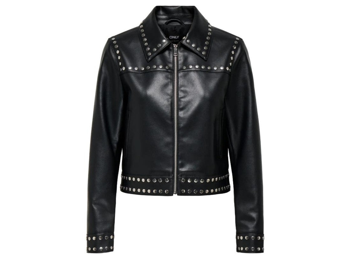 Casaco Only Maxime Faux Lthr Jkt Preto