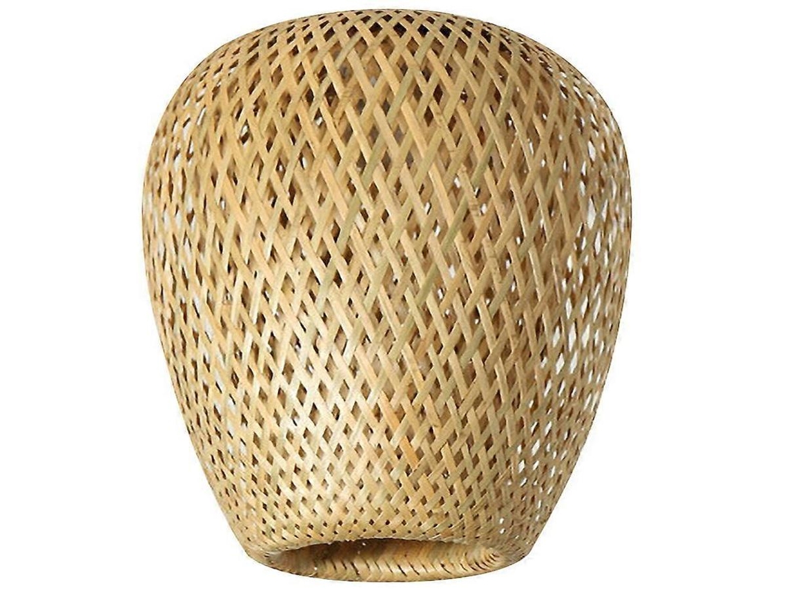 Lurelia Abajur De Bambu Vintage Chinês, Para Sala E Quarto, 21x18x18 Cm
