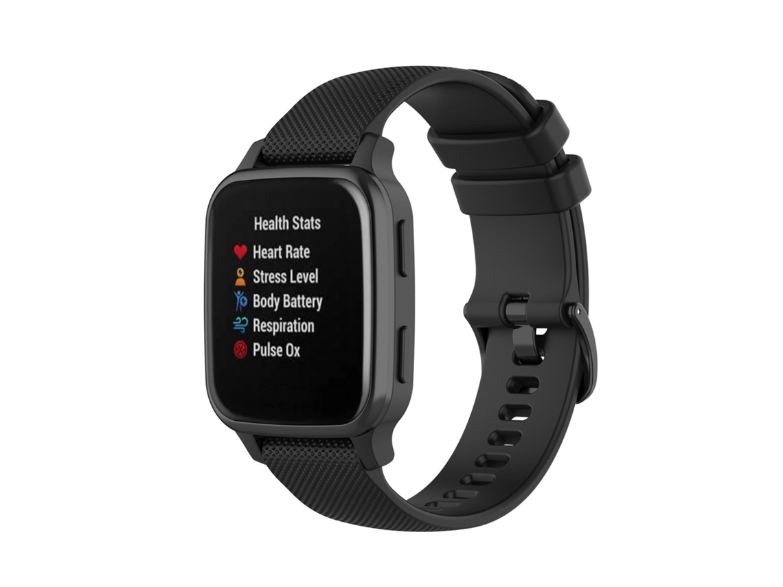 Bracelete Para Garmin Vivomove Sport (20mm) Preto Cuich