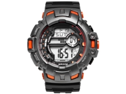 Reloj Deportivo Electrónico Multifunción Impermeable Luminoso Para Hombres Naranja