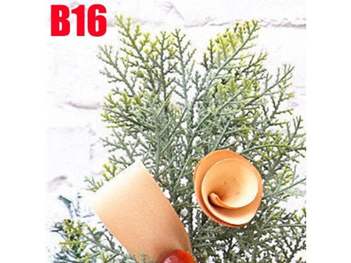 Enfeites De Natal De Luxo Para Árvore De Natal, Decoração De Ano Novo, Ramo De Pinheiro, Conífera, Natal, 23cm X 24 Cm Especific Aquaforge