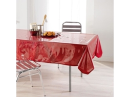 Toalha de Mesa Soft Interior Linha de Decoração Cristal 140X240 Cm Vermelho DOUCEUR D'INTERIEUR