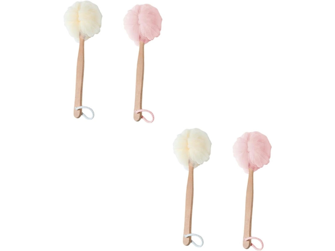 Conjunto Mikinona Com 2 Escovas De Banho Cabo E Acessórios Para, Incluindo Flores De Banho 2 Peças X