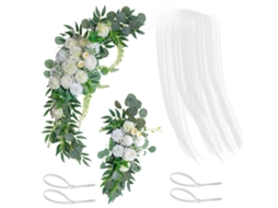 Arco de Casamento Branco com Flores LAXISCREED