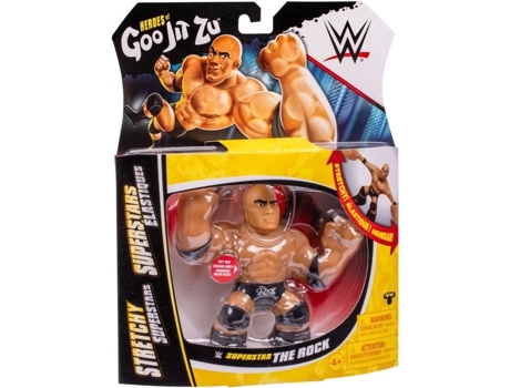 Figura extensível Goo Jit Zu WWE The Rock 11 cm Textura elástica Extensível 3x Goo Jit Zu Heroes