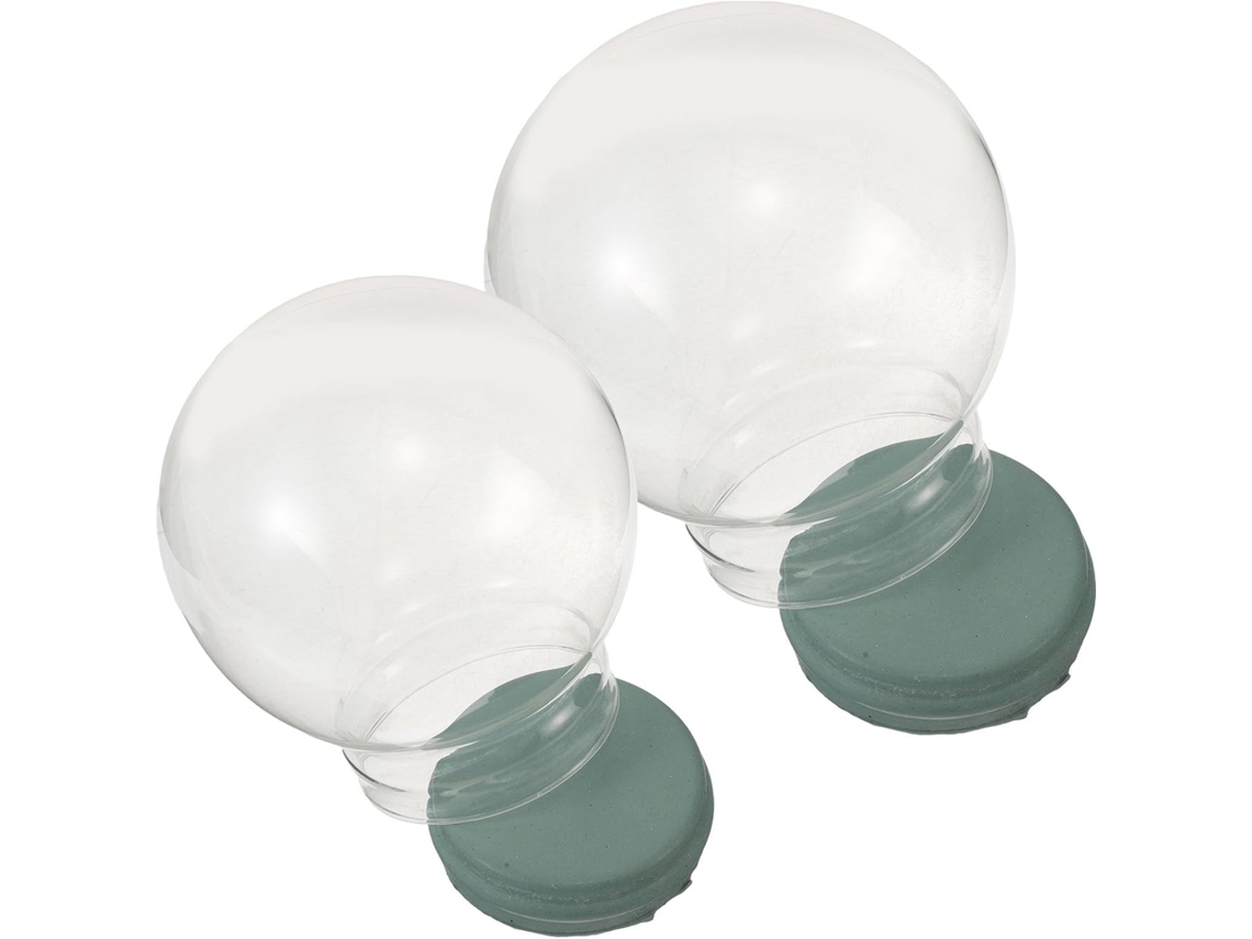 Globo de Neve Natalino Feito Vidro com Base Estável e Cúpula Transparente, Ideal para Decoração CHABERLU