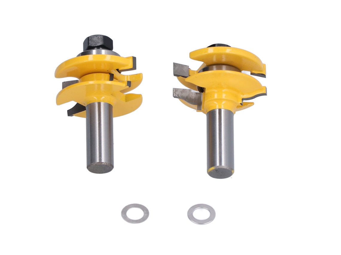 2pcs Broca De Fresadora Com Haste 1/2 Polegada Para Portas De Armário E Madeira Com Vedação