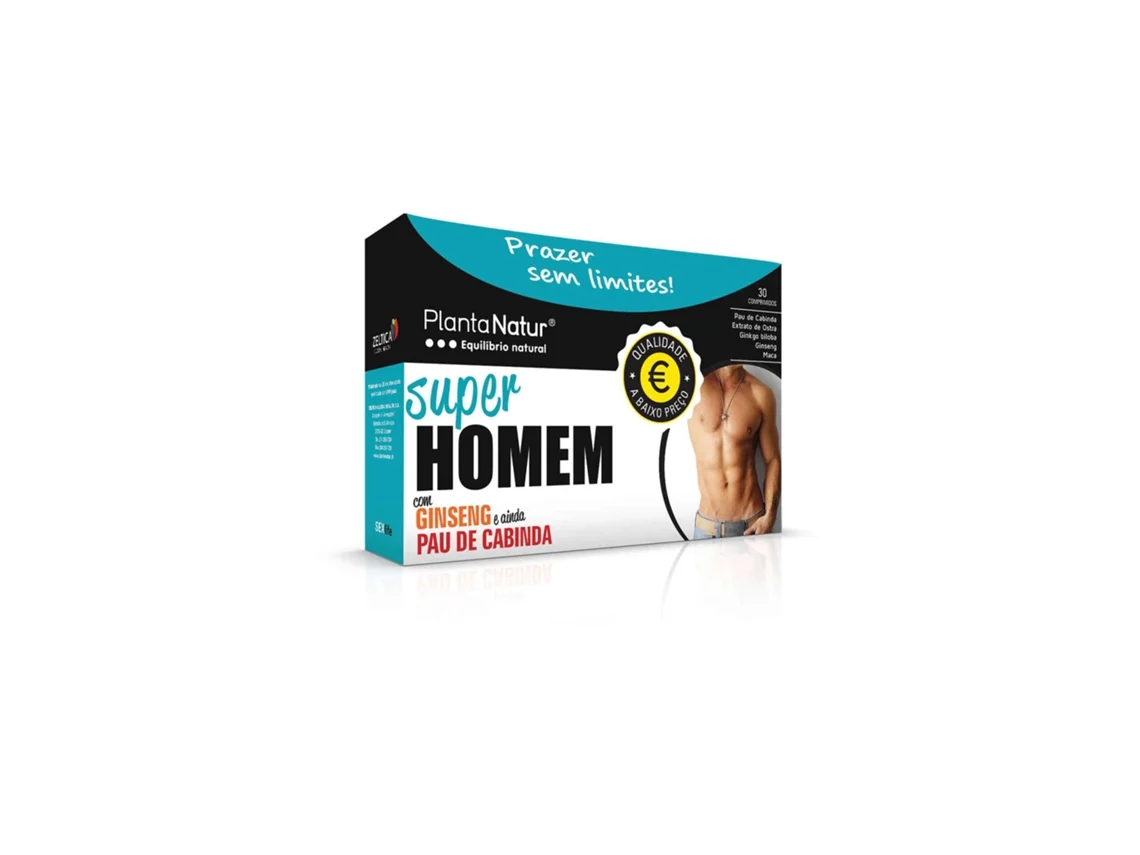 Suplemento Alimentar Super Homen PLANTA NATUR emb. 30 un