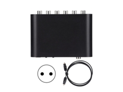 Decodificador de Áudio Digital EOOCOO com suporte 5.1 canais e coaxial