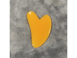 (amarelo C) 1 Placa De Gua Sha Em Resina Em Formato De Coração Para Massagem Facial, Ferramenta De Spa
