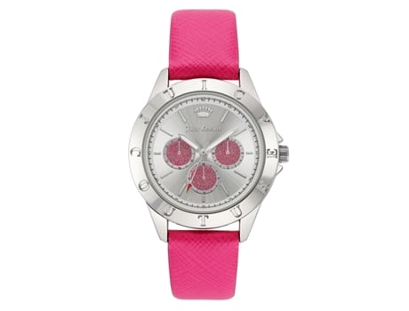 Relógio JUICY COUTURE Mulher (Pele Vegan - Prateado e Rosa)