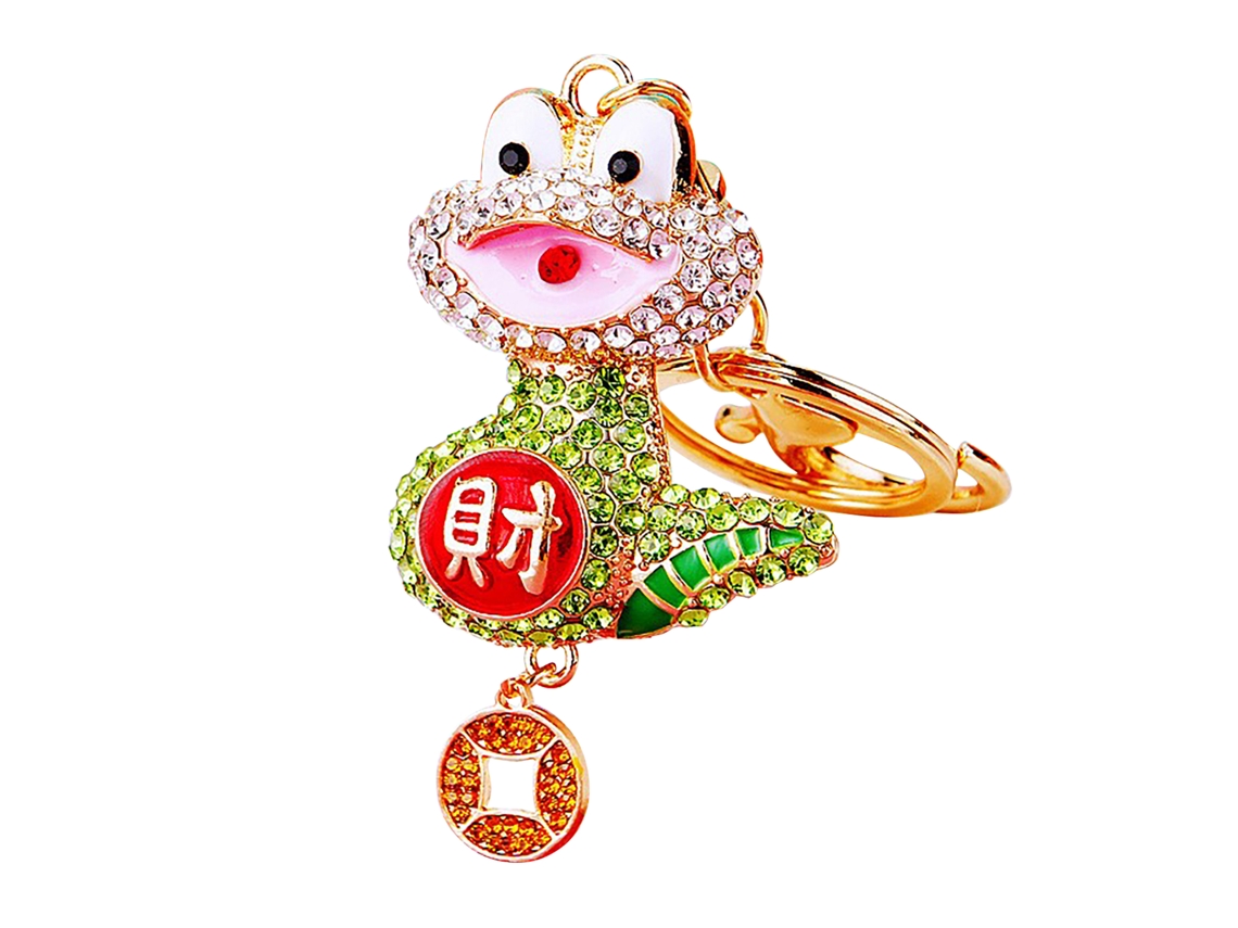 Laxiscreed Pingente De Mala Charme De Cobra Com Diamantes Para Viagem À Ásia Sul-oriental