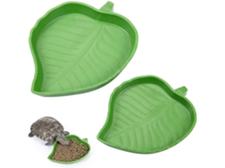 Conjunto com 2 Comedouros e Bebedouros para Répteis, Ideais para Tartarugas Rastejantes Ou Pequenos Répteis, em 2 Tamanhos AQUAFORGE