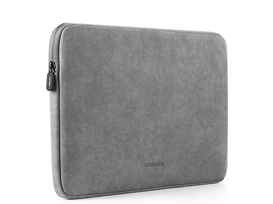 Lurelia Bolsa Para Portátil 34x25cm, Resistente À Água, Em Pu/couro Sintético, Cinza