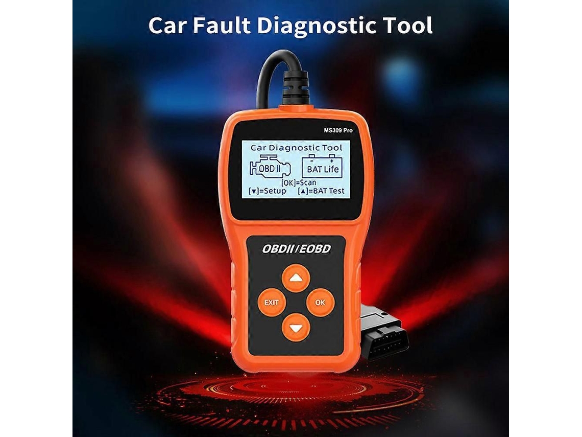 Scanner Obdii, Leitor De Códigos De Falha Do Motor, Testador De Bateria, Ferramenta De Diagnóstico Can Profissional Para Veículos A Gasolina De 1