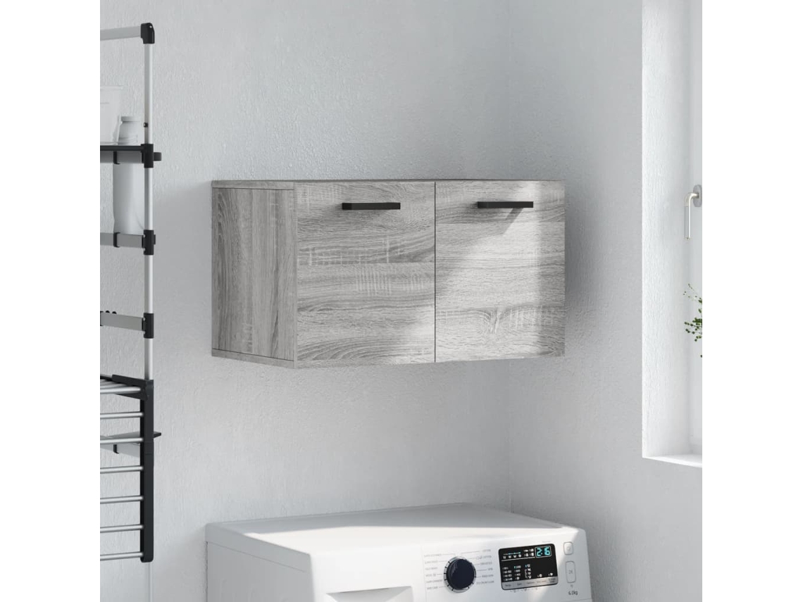 Vidaxl Armário Parede 60x36,5x35 Cm Derivados De Madeira Cinza Sonoma