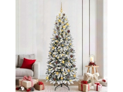 Vidaxl Árvore De Natal Artificial Branco 210 Cm