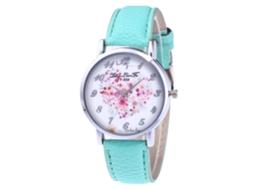 Relógio de quartzo casual Zhoulianfa com pulseira de couro PU (verde menta)