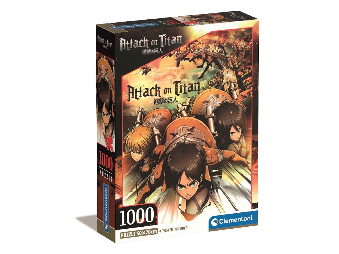 Puzzle Attack On Titan 1000 Peças CLEMENTONI 