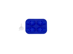 Molde De Gelo Em Silicone Em Forma De Caveira Ideal Para Cocktails, Champanhe E Outras Bebidas Em Festas.11.5*8.5*4.5cm Azul Hexinyigjly