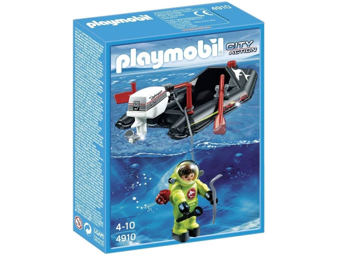 PLAYMOBIL Barco com Mergulhador