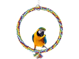 2026 columpio de Algodón para Aves Resistente a Picaduras Perchero Juguete para Periquitos Cacatúas Rompe Aburrimiento