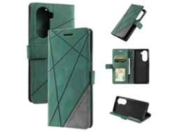 Capa De Couro Com Emendas Para Honor 60 Skin Feel