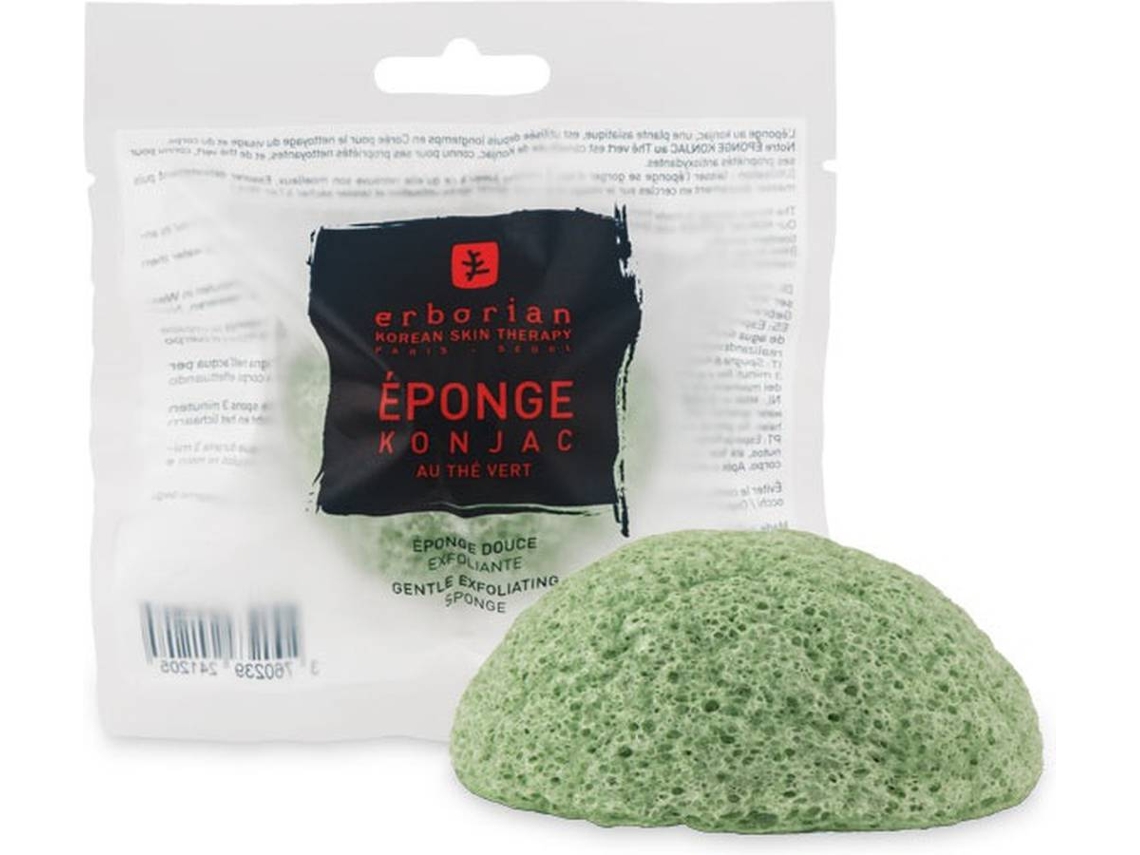 Acessório de Limpeza ERBORIAN Esponja De Chá Verde Konjac(1 Unidade)