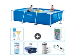 Intex Piscina Com Estrutura Retangular - 300x200x75 Cm - 7-peças S27