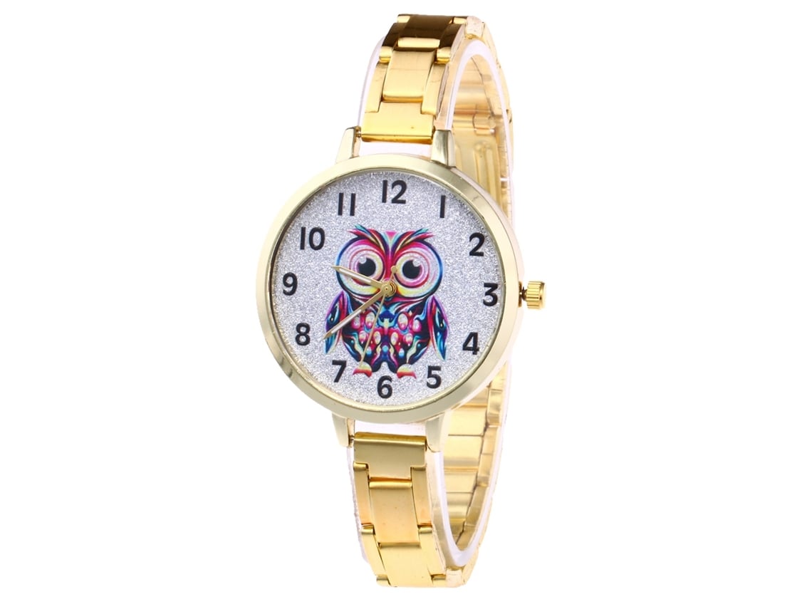 Reloj De Cuarzo Unisex Con Correa De Acero Zhoulianfa Casual Oro