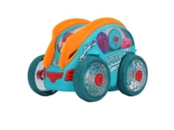 Ats coche de Acrobacias Elétrico para Crianças com Giro de 360 Graus, Luzes e Música, Brinquedo de Coche Acrobático
