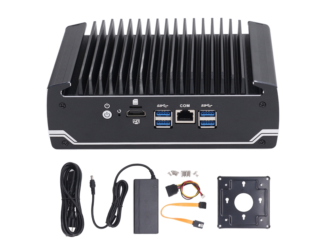 Mini Pc Industrial Sem Ventoinha 8gb 128gb Plug Us 100 240v
