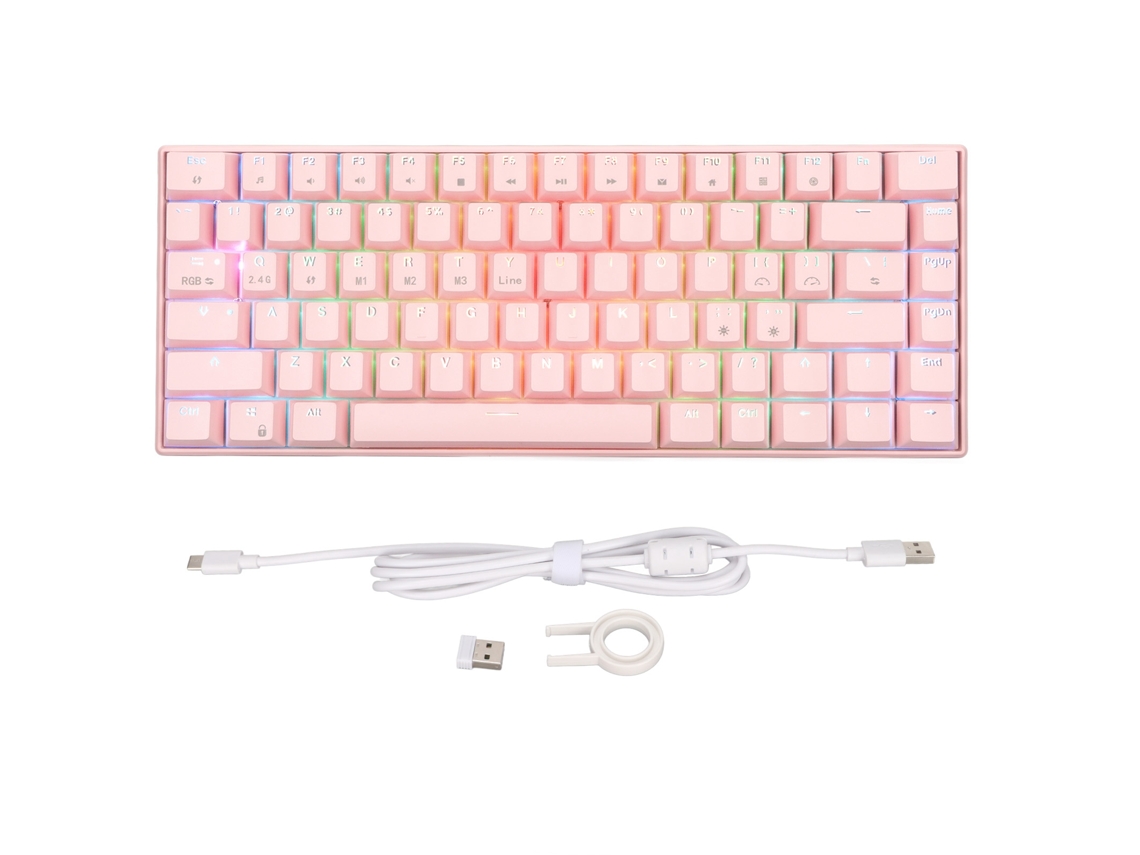 Teclado Mecânico Para Jogos Rgb Com 82 Teclas E Chave Red Switch