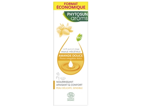 Óleo Vegetal de Amêndoa Doce Orgânico 100 ml PHYTOSUN ARÔMS