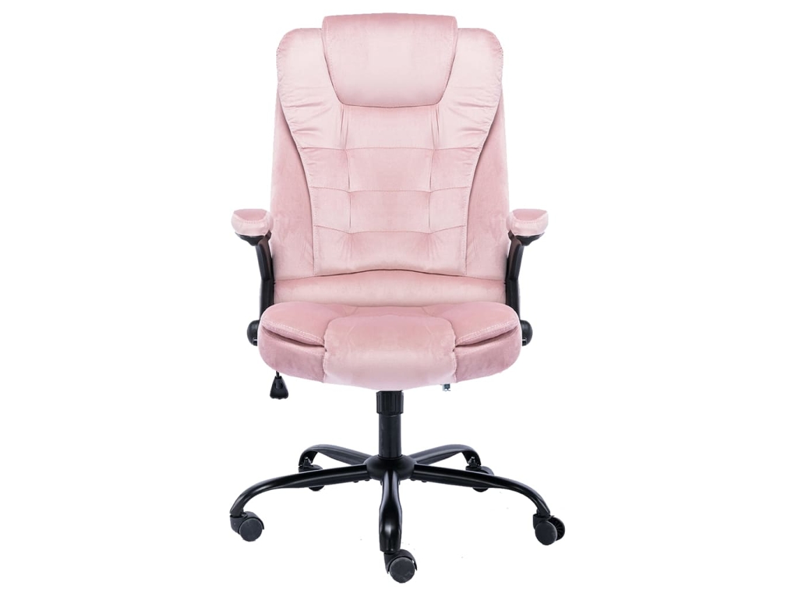 Cadeira de Escritório Veludo Rosa MAISON EXCLUSIVE