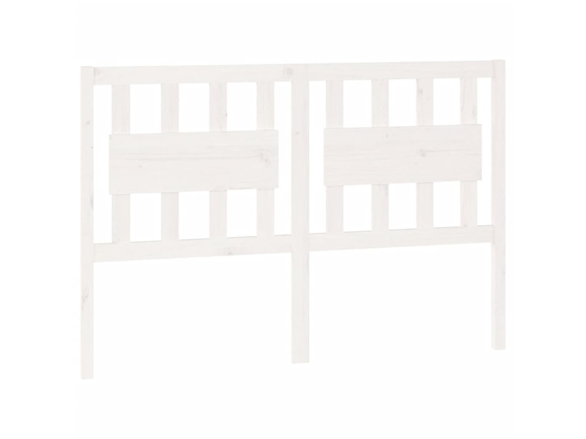 Bed Headboard, Bed Headboards Vidaxl Branco Madeira De Pinho (145.5 X 100 Cm)