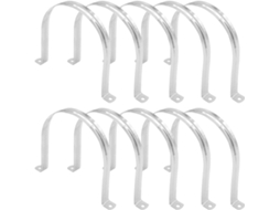 Abraçadeira De Tubo Em U De 6-2/7 Polegadas, Parafuso Em De Aço Inoxidável 304 Para Mangueira (5-1/2 Polegadas), 160 Mm