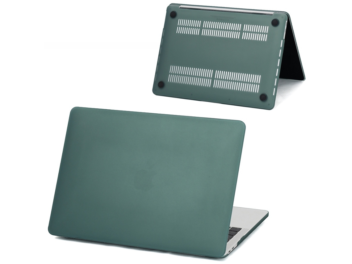 Capa Para Macbook Air De 14 Polegadas (a2779/a2918/a3185/a3112) Com Acabamento Fosco, Verde Escuro Elysve