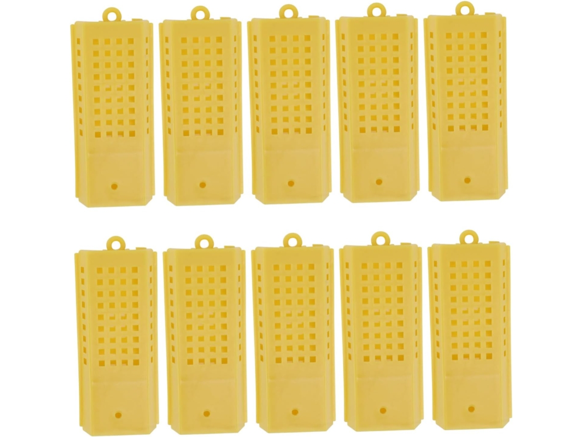 Kit de Ferramentas Práticas para Apicultura Inoomp com 10 Gaiolas de Plástico para Rainhas e Acessórios para Facilitar CHABERLU