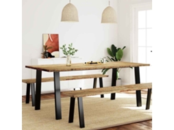 Vidaxl Mesa De Jantar 200x90x76 Madeira De Acácia Maciça