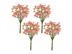 Laxiscreed Pack De 4 Seda Fresca Pequena Para Decoração E Artesanato