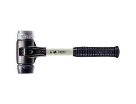 Maço Simplex Preenchido com Borracha / Metal Macio com Corpo em Ferro Fundido Maleável Reforçado e Cabo em Fibra de Vidro D80 M HALDER