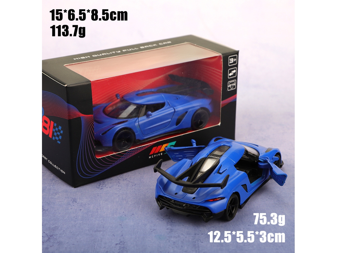 Carrinho de Fricção em Liga Metálica, Escala 1/36, Realista, Brinquedo Infantil. MDUG