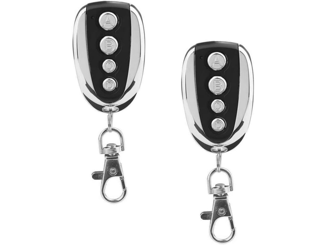 Chave de Controle Remoto Clonadora 433.9mhz com 4 Botões para Garagem e Carro S/MARCA