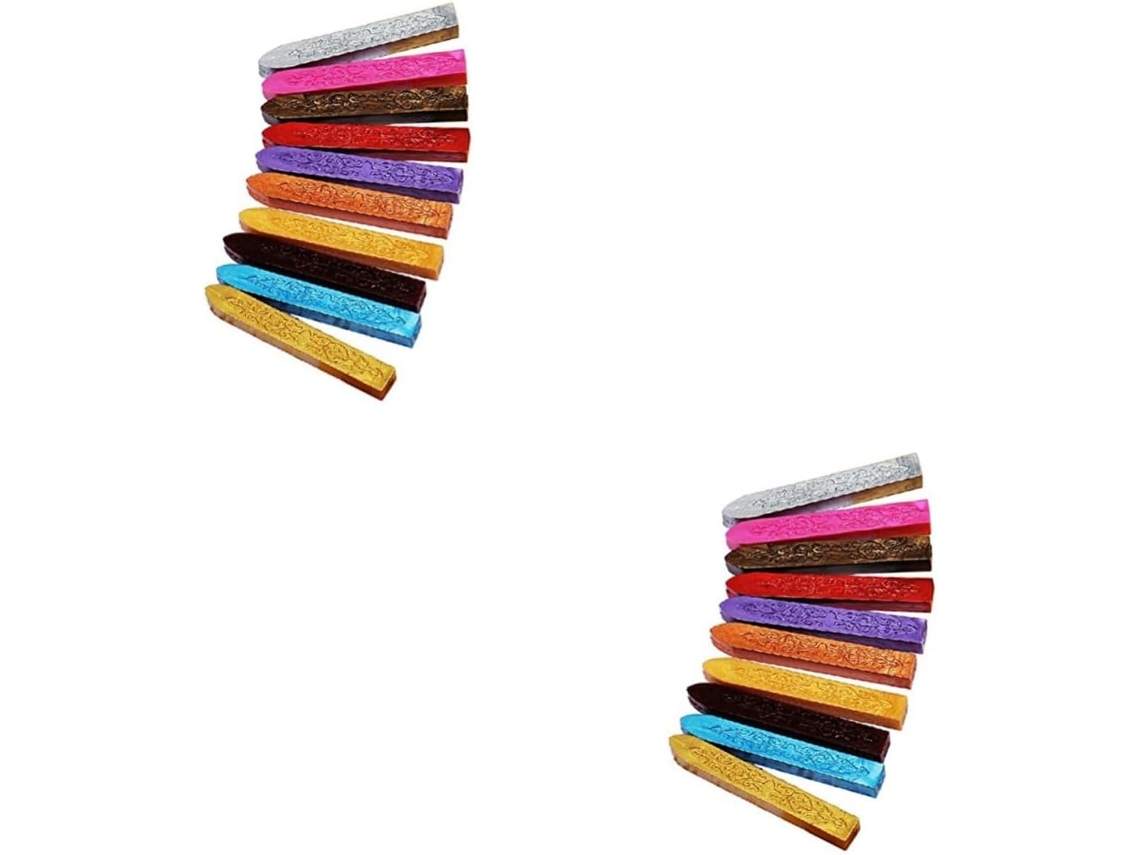Conjunto De 2 Bastões De Cera Para Lacre Com Design Vintage E Retrô