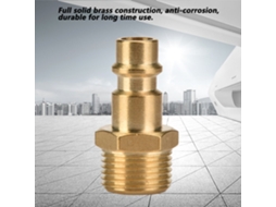 Conector Reto De Latão Com Rosca Macho 3/8"