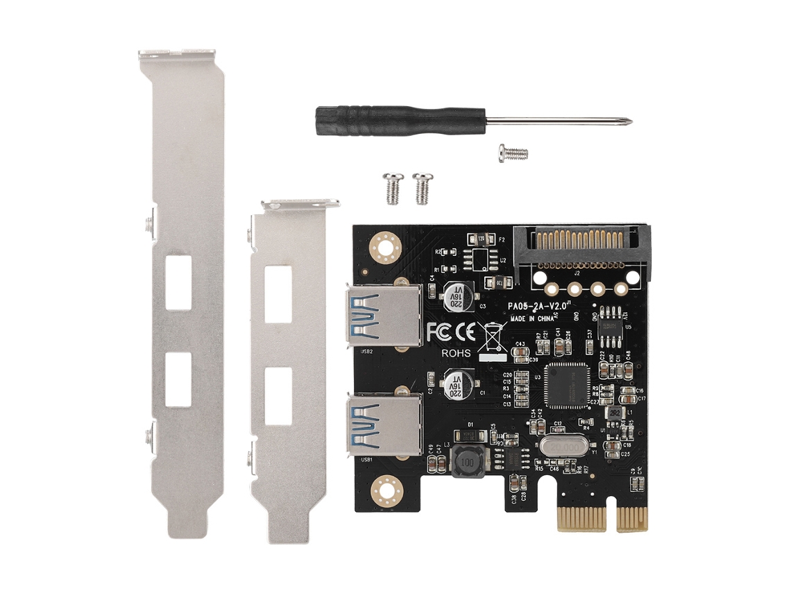 Placa Riser Usb3.0 Com Duas Interfaces Pa05-rtk Adaptador Usb Com Ferramenta De Parafuso
