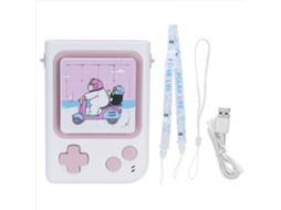 Ventilador de Pescoço Portátil Usb Recarregável Rosa